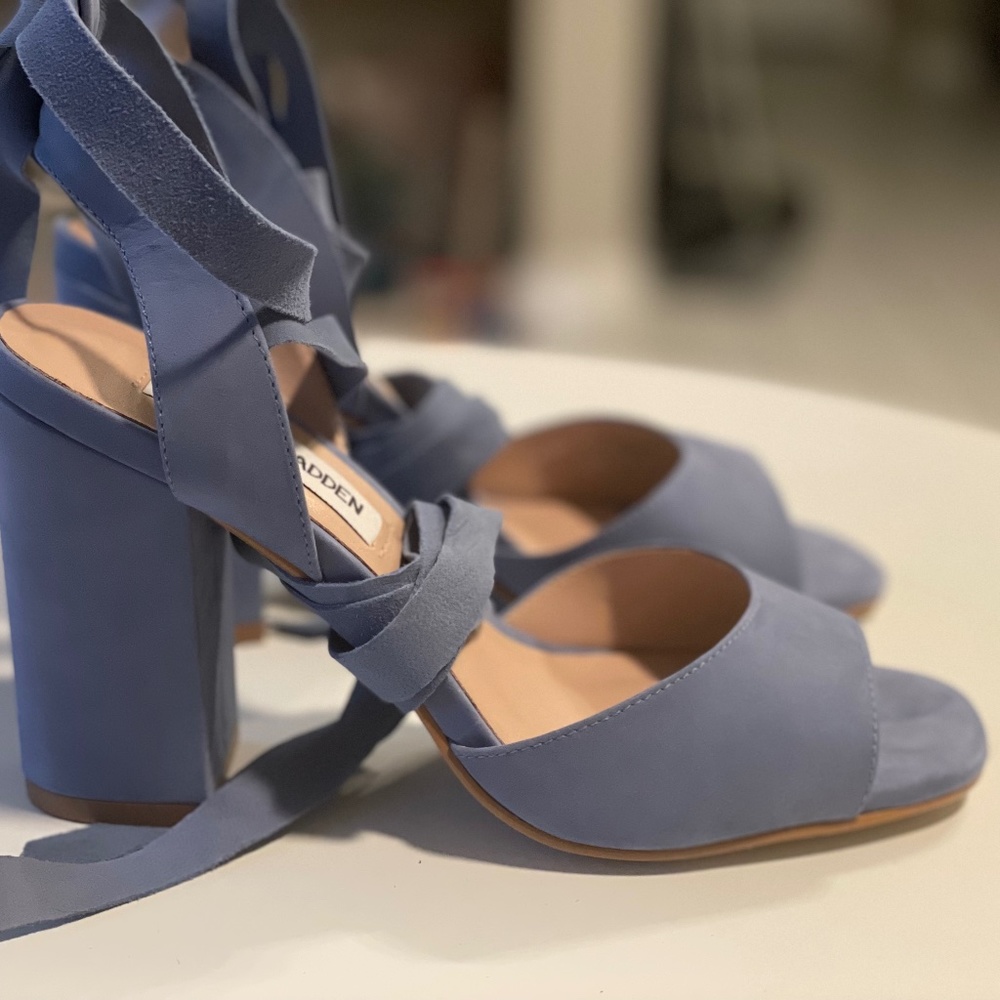 Steve Madden Blue Suede Shoes
